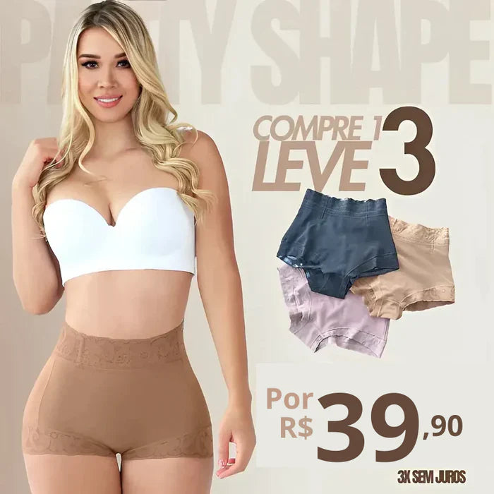 Panty Model - Calcinha Modeladora Empina Bumbum - [Compre 1 Leve 3]